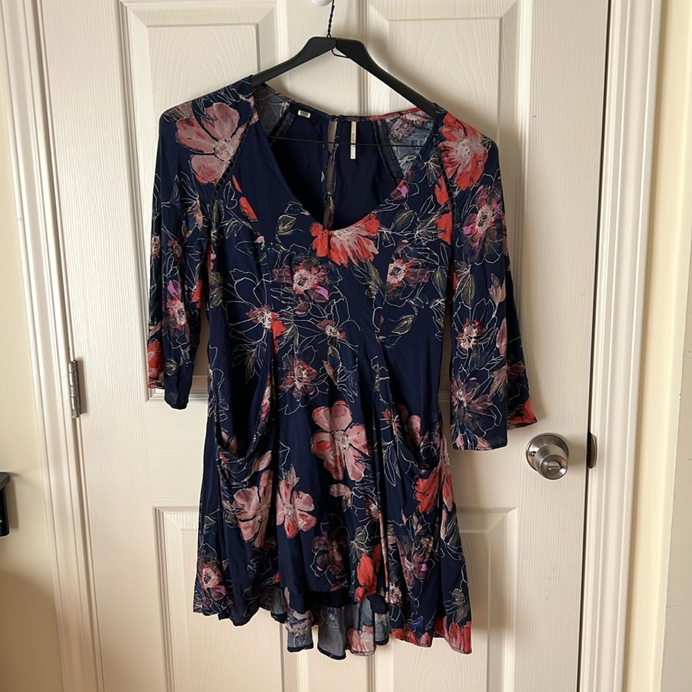 Free People Eyes on You Printed Dress (Size 0)